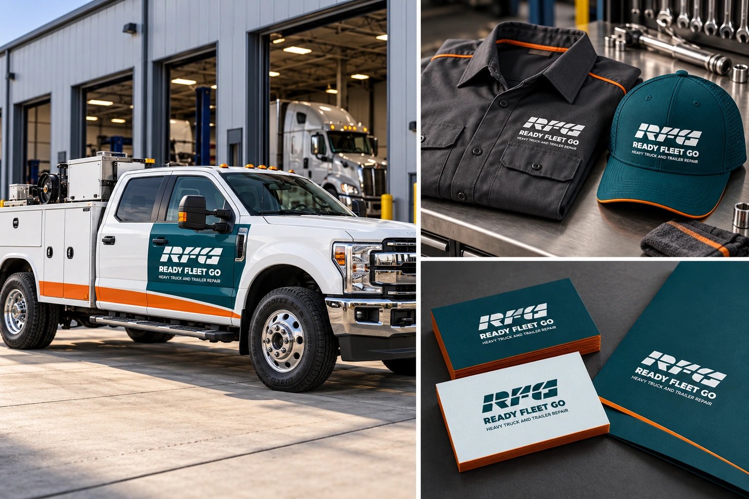 Ready Fleet Go branded service truck concept